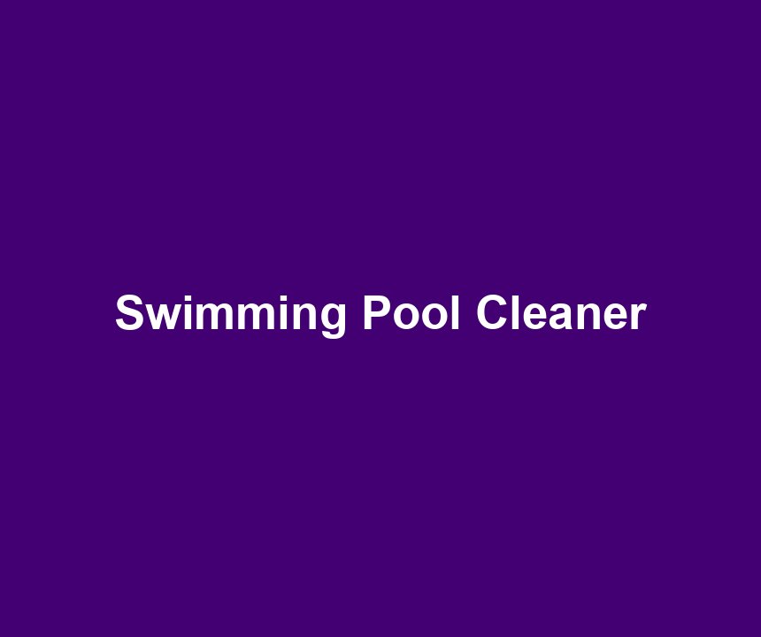 Swimming Pool Cleaner