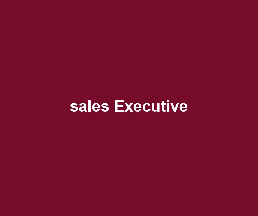 sales Executive