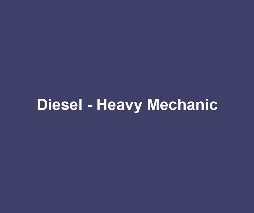 Diesel - Heavy Mechanic
