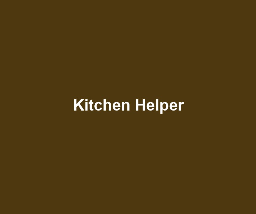 Kitchen Helper