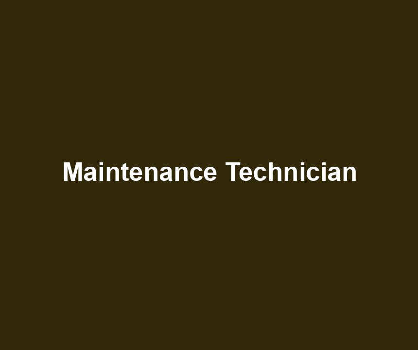Maintenance Technician