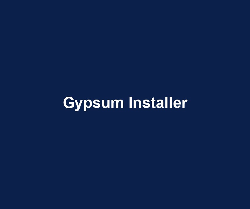 Gypsum Installer