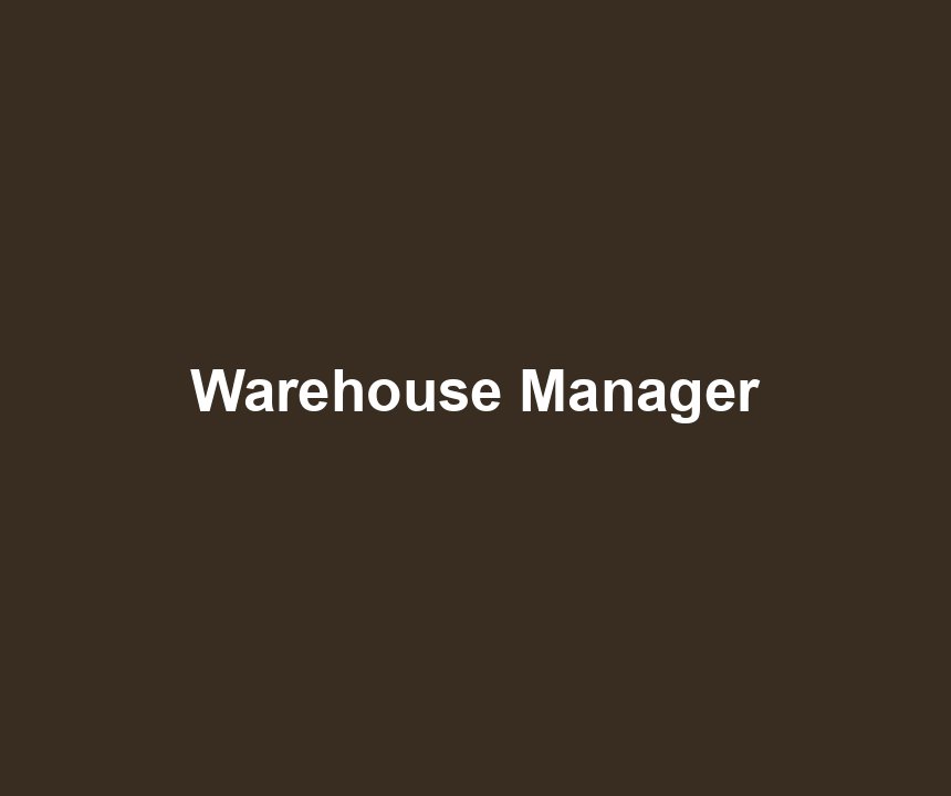 Warehouse Manager