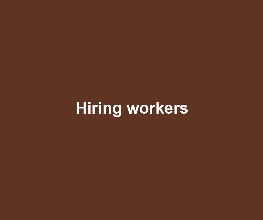Hiring workers
