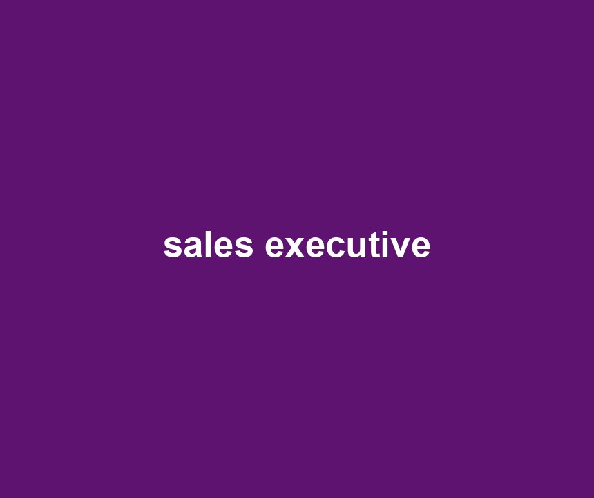 sales executive