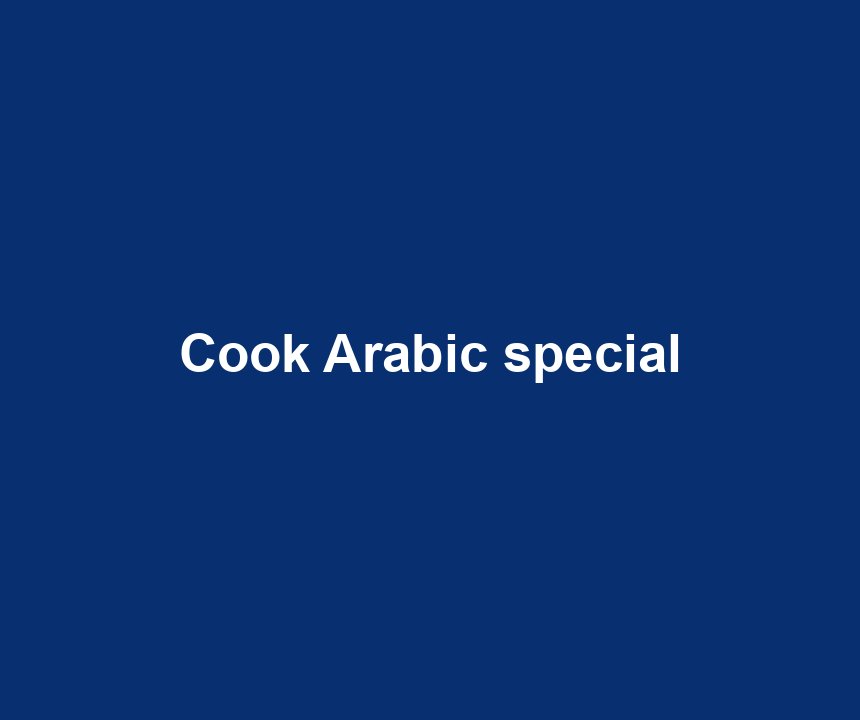 Cook Arabic special