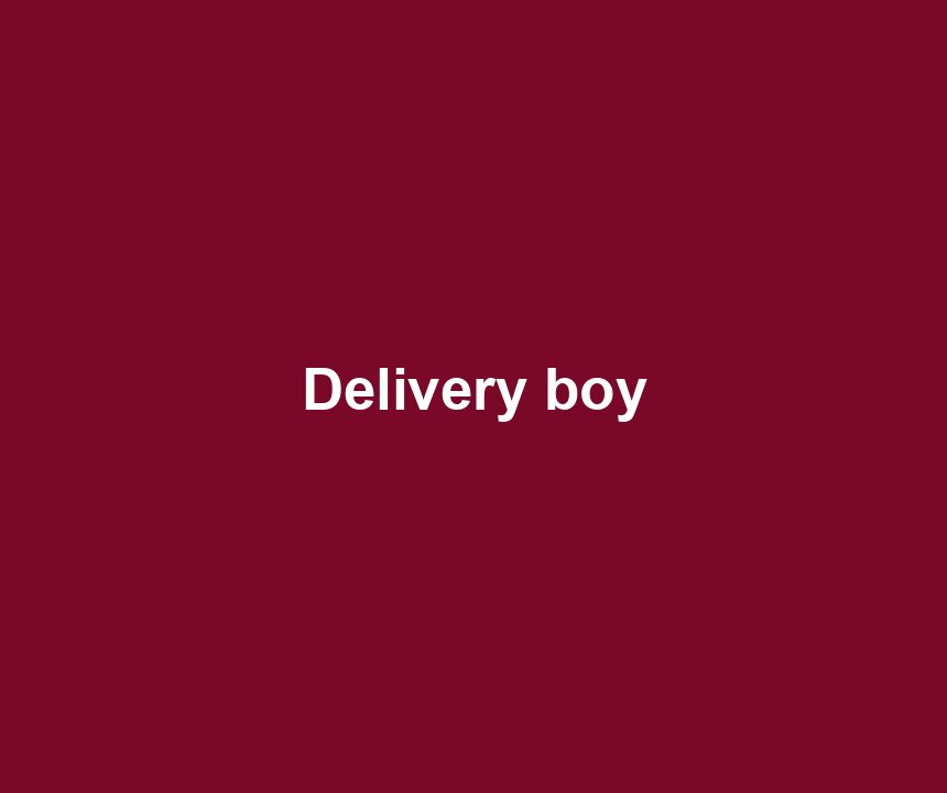 Delivery boy