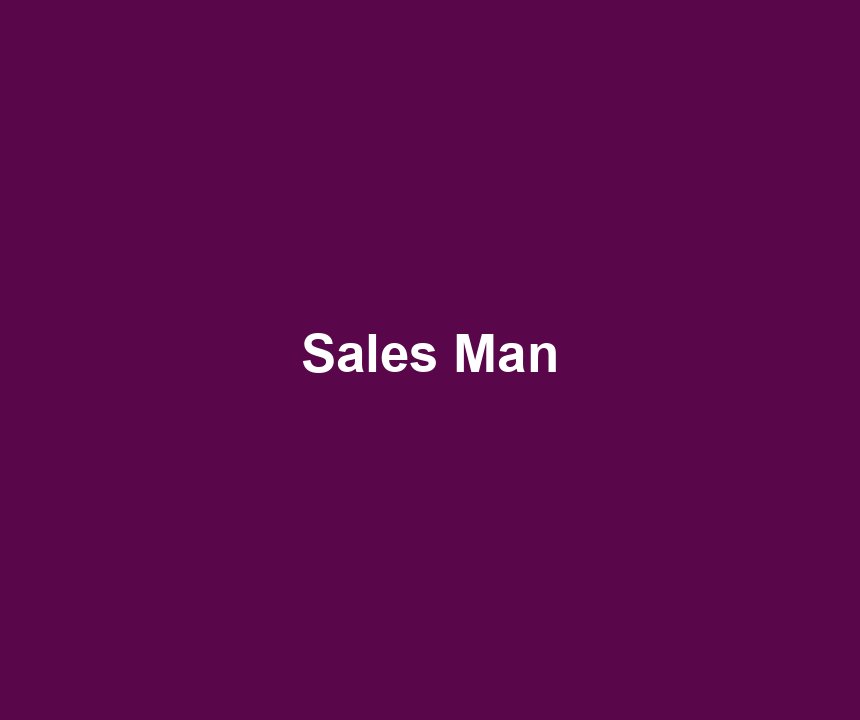 Sales Man