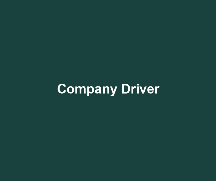 Company Driver