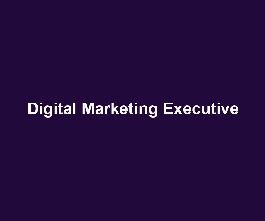 Digital Marketing Executive