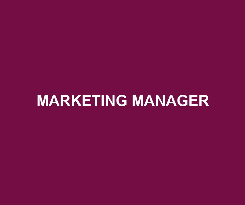 MARKETING MANAGER