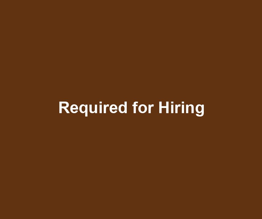 Required for Hiring