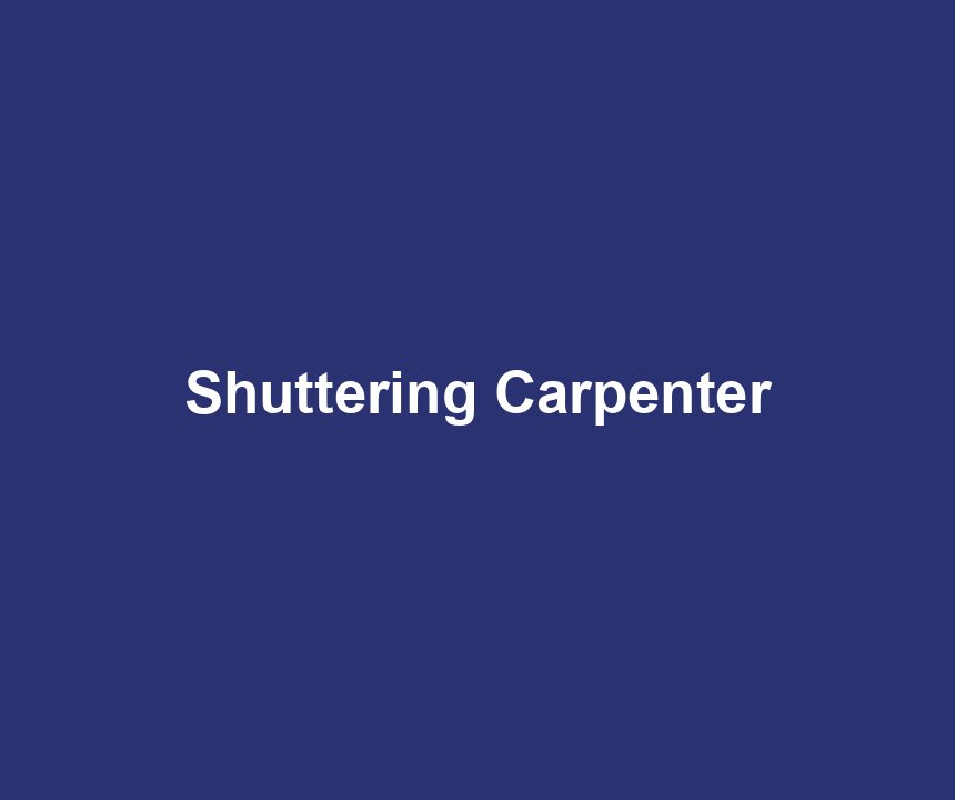 Shuttering Carpenter