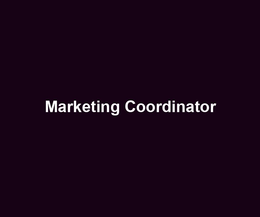 Marketing Coordinator