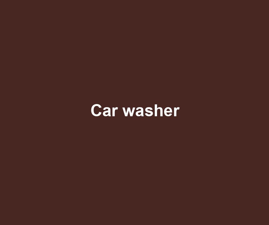 Car washer
