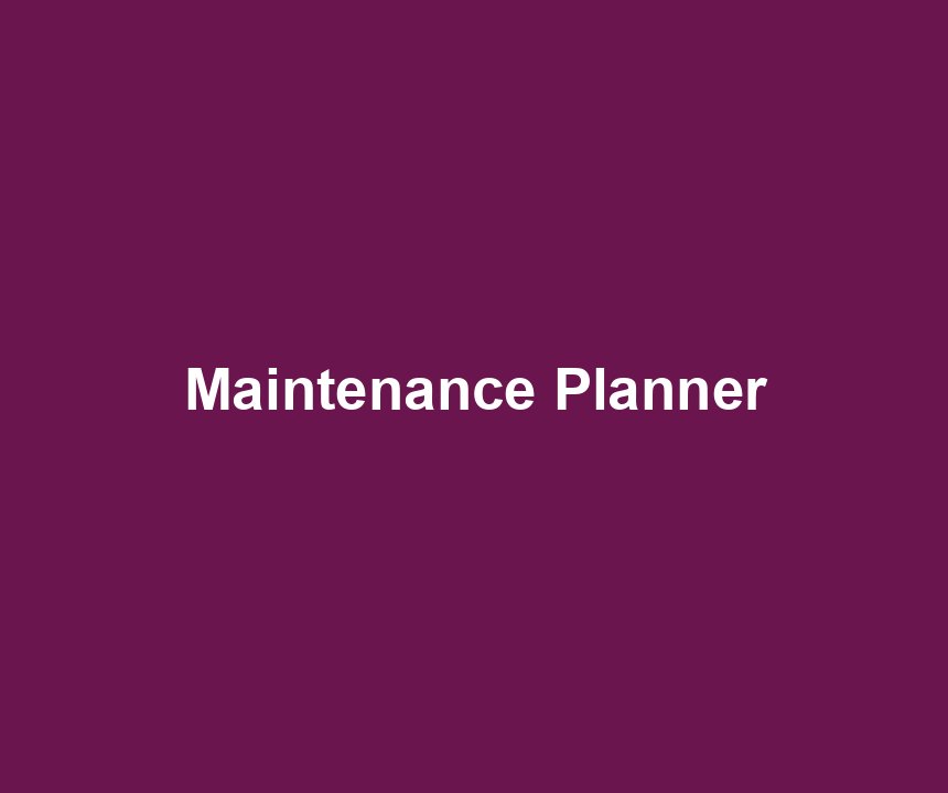 Maintenance Planner