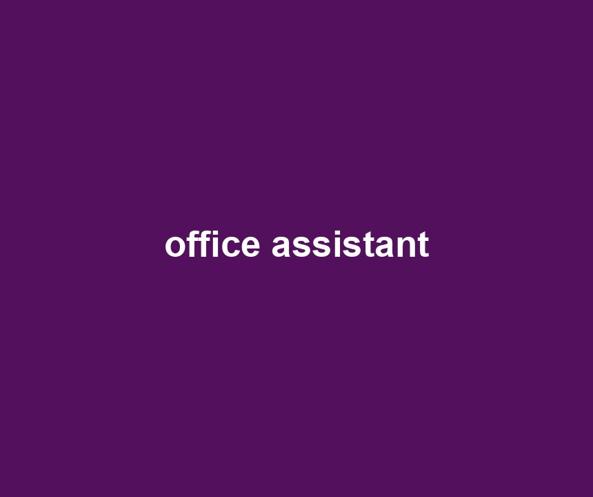 office assistant