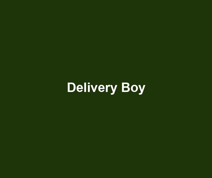 Delivery Boy