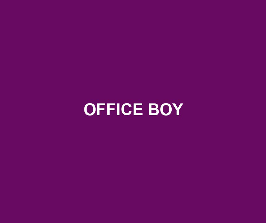 OFFICE BOY