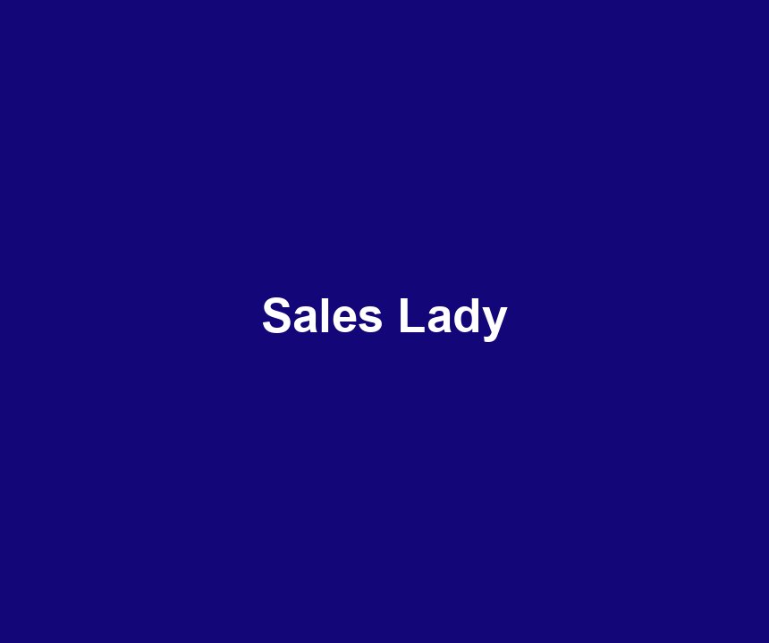 Sales Lady
