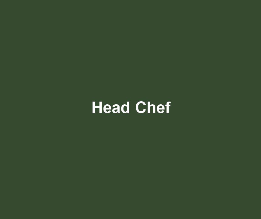 Head Chef