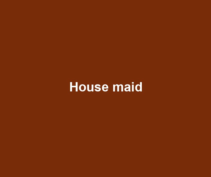 House maid
