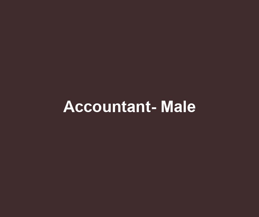 Accountant- Male
