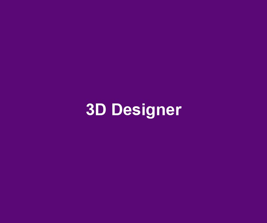 3D Designer