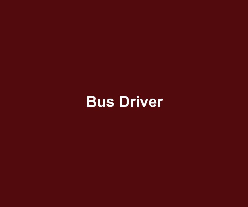 Bus Driver
