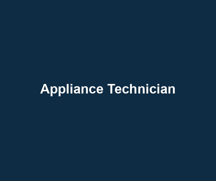 Appliance Technician