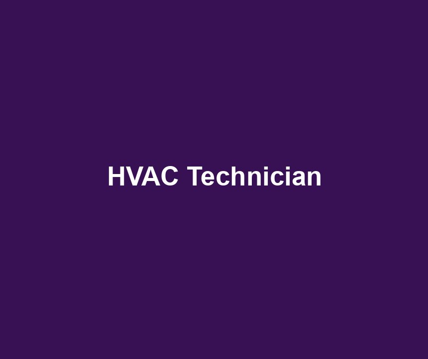 HVAC Technician
