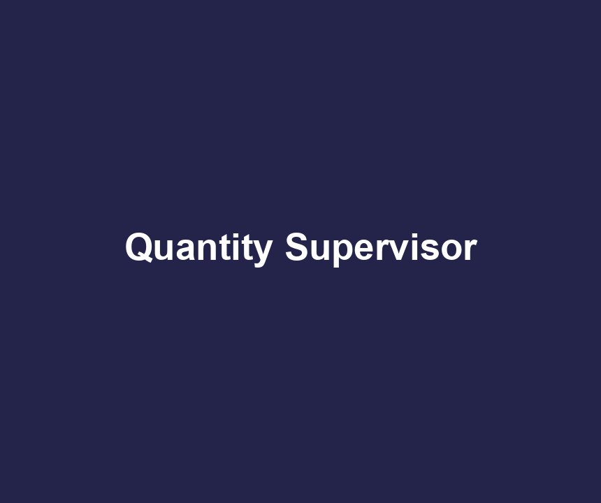 Quantity Supervisor