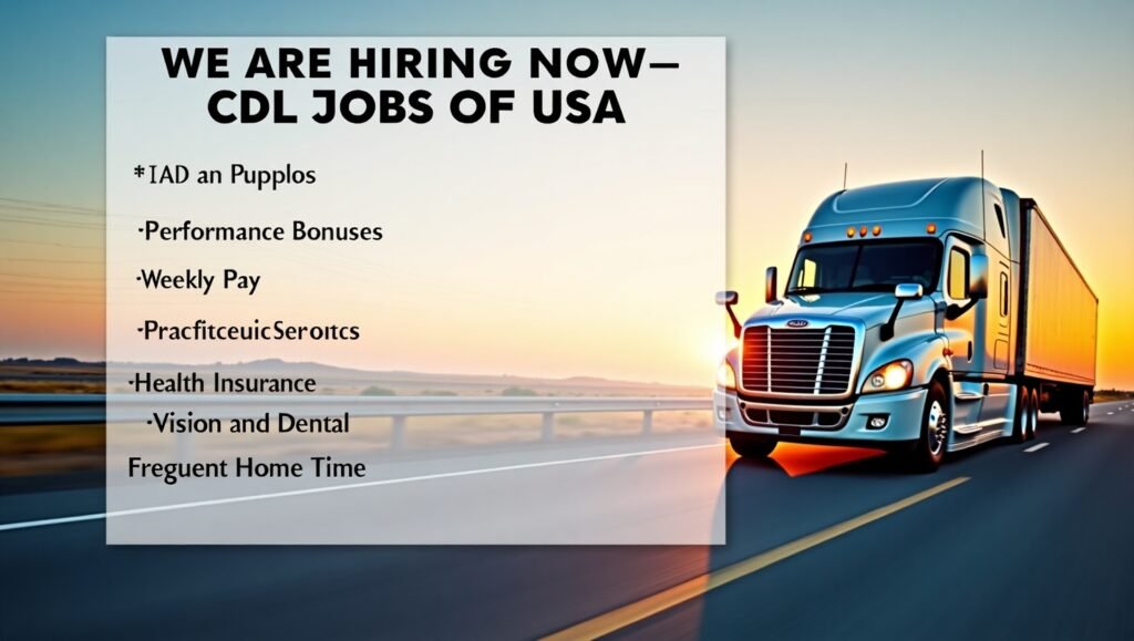 Best CDL Jobs in USA – A Complete Guide to Truck Driving Careers