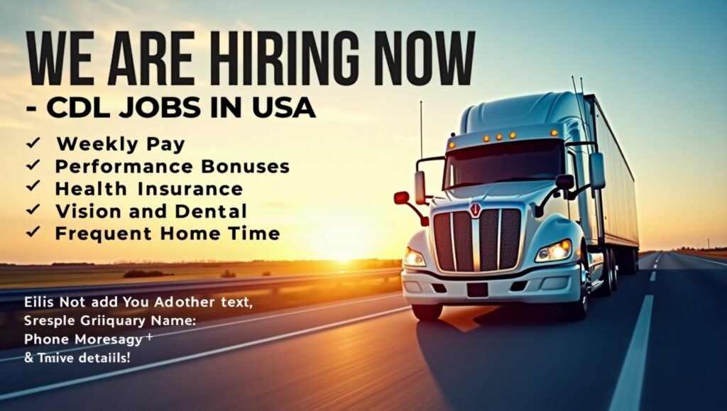Best CDL Jobs in USA – A Complete Guide to Truck Driving Careers